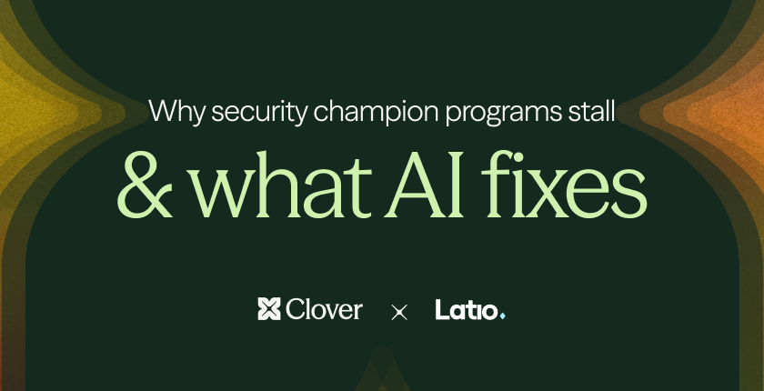 Blog inner cover Why security champion programs stall and what AI Why security champion programs stall, and what AI fixes