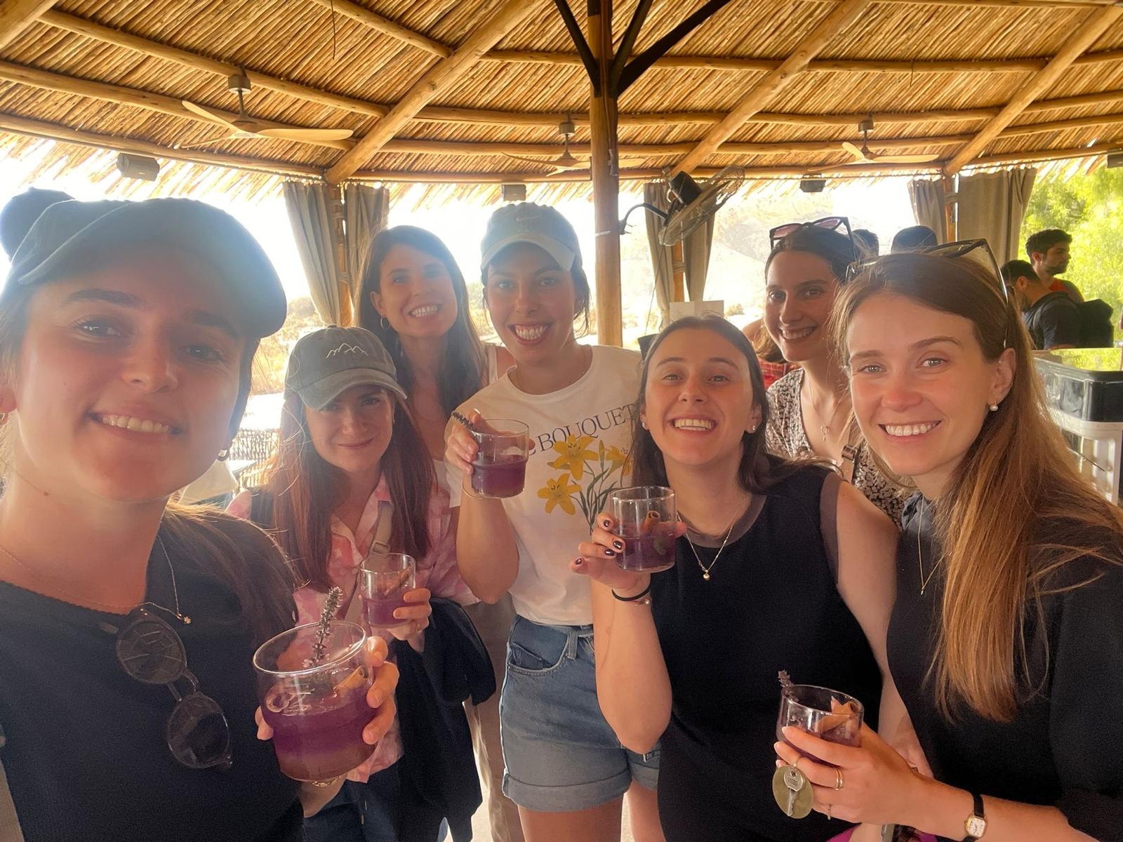 Team bonding level: expert. Favorite activity: 🍹